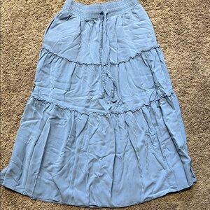 Women's Blue ruffled Skirt